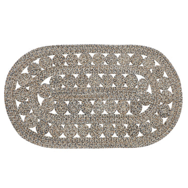 Celeste Blended Pebble Indoor/Outdoor Oval Braided Rug 27